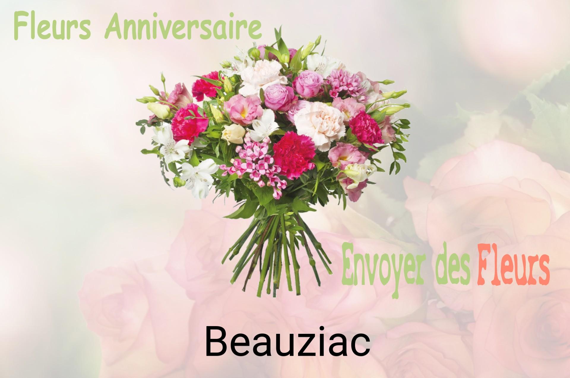 Bouquet de fleurs d’anniversaire livré à Beauziac